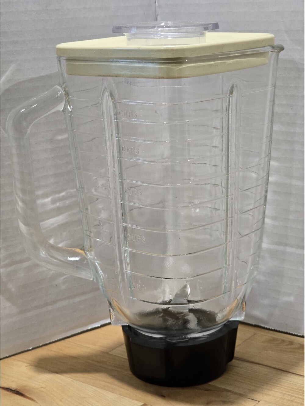 Vtg Oster Regency Kitchen Center Blender Glass Jar 5c w/Lid, Original Sm Chip